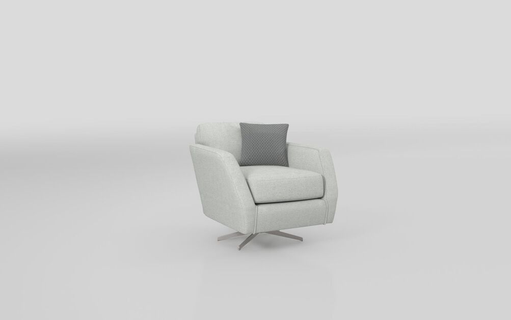 Aurora Fabric Plain Low Swivel Chair | Aurora Sofa Range | ScS