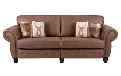 County Fabric 4 Seater Split Standard Back Sofa | County Sofa Range | ScS