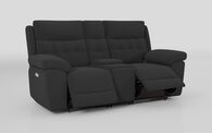 Belford 2 Seater Power Recliner Sofa with Head Tilt, ANEMONE-BLACK-910 Belford 2 Seater Power Recliner Sofa with Head Tilt | Belford Sofa Range | ScS