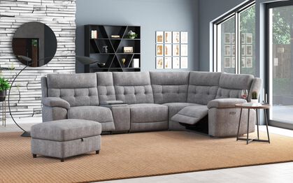 Belford 1 Corner 3 Power Recliner Sofa with Media Console | Belford Sofa Range | ScS