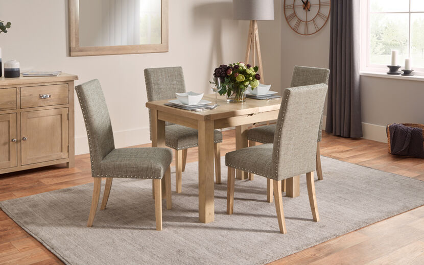 Romeo Pair Of Studded Dining Chairs, Dining Chairs Nottingham Uk