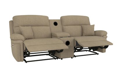 La-Z-Boy Toledo Fabric 3 Seater Power Recliner Sofa with Audio Console | La-Z-Boy Toledo Sofa Range | ScS