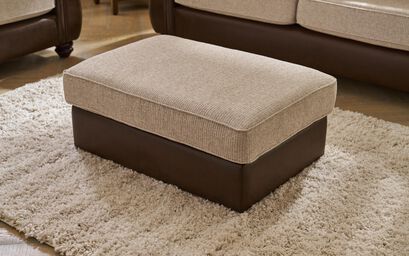 Living Amble Plain Fabric Banquette Footstool | Amble Sofa Range | ScS