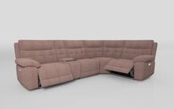 Belford 3 Corner 1 Power Recliner Sofa with Media Console, AZALEA-PINK-440 Belford 3 Corner 1 Power Recliner Sofa with Media Console | Belford Sofa Range | ScS