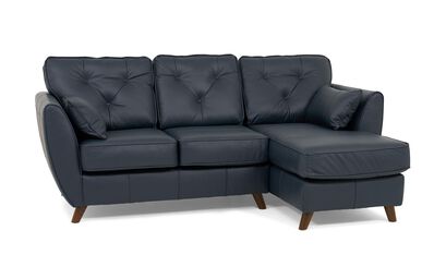 Hoxton Leather 3 Seater Right Hand Facing Chaise Sofa | Hoxton Sofa Range | ScS