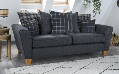 Theo Fabric 4 Seater Scatter Back Sofa | Theo Sofa Range | ScS