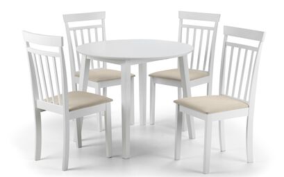 Trafalgar White Dropleaf Dining Table & 4 Chairs | Trafalgar Furniture Range | ScS