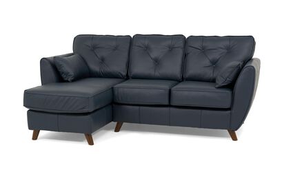 Hoxton Leather 3 Seater Left Hand Facing Chaise Sofa | Hoxton Sofa Range | ScS