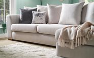 Living Nancy Fabric Circular Footstool Living Nancy Fabric Circular Footstool