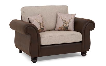 Living Amble Fabric Love Chair Standard Back | Amble Sofa Range | ScS