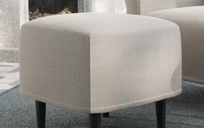 Celletta Ottoman, ARABIS OPTICAL WHITE 000 Celletta Ottoman | Celletta Sofa Range | ScS