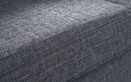 Theo Fabric Twister Footstool, LISBON CHARCOAL ALL OVER  LEB03- Theo Fabric Twister Footstool | Theo Sofa Range | ScS