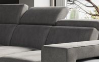 Melizzano 2 Corner 2 Sofa with Sliding Footrest, Right Hand Facing Chaise with Pockets & Ottoman, CALLISIA RUST 230 Melizzano 2 Corner 2 Sofa with Sliding Footrest, Right Hand Facing Chaise with Pockets & Ottoman | Melizzano Sofa Range | ScS