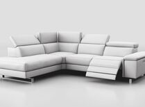 Viserba 2 Corner 3 RHF Power Recliner with Power Head Tilt & LHF Chaise with Manual Head Tilt | Viserba Sofa Range | ScS