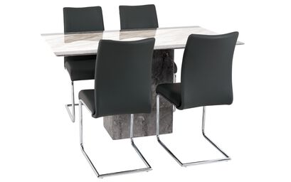 Sassi Marble Dining Table and 4 Chairs | Sassi Furniture Range | ScS