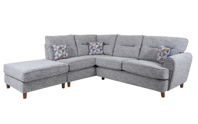 Percy Fabric 1 Corner 2 Left Hand Facing Chaise Standard Back Sofa | Percy Sofa Range | ScS