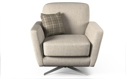 Hugo Fabric Plain Accent Swivel Chair | Hugo Sofa Range | ScS