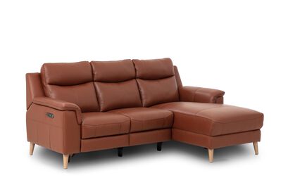 Living Brodie Large 3 Seater Power Recliner Sofa with RHF Chaise | Brodie Sofa Range | ScS