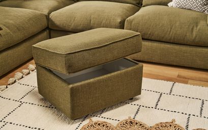 Ideal Home Lennox Fabric Storage Footstool | Lennox Sofa Range | ScS