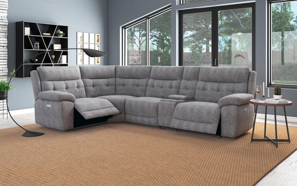 Belford 1 Corner 3 Power Recliner Sofa with Media Console | Belford Sofa Range | ScS