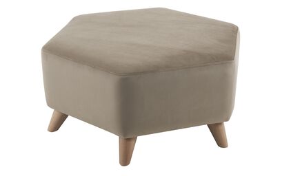 Odette Hexagonal Plain Top Footstool | Odette Sofa Range | ScS