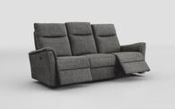 Fusignano 3 Seater Manual Recliner Sofa , DALIA-BLACK-855 Fusignano 3 Seater Manual Recliner Sofa  | Fusignano Sofa Range | ScS