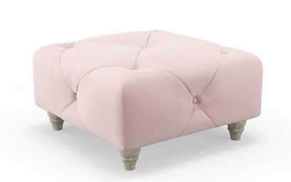 Living Abbey Fabric Buttoned Top Footstool | Abbey Sofa Range | ScS