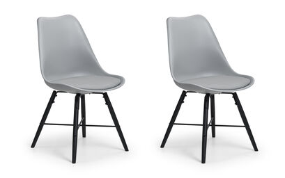 Knightsbridge Pair of Grey Dining Chairs | Knightsbridge Furniture Range | ScS