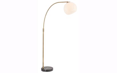 Oskar Black Marble & Gold Floor Lamp | Lighting | ScS