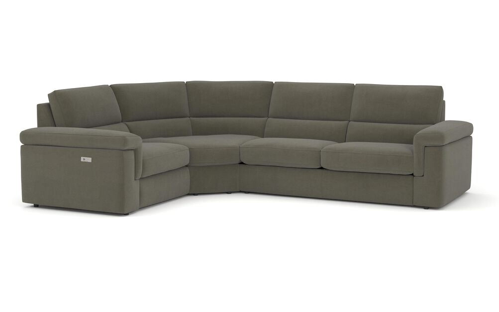 Crociale 1 Corner 3 Sofa Bed with Left Hand Facing Single Power Recliner | Crociale Sofa Range | ScS