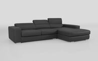 Frigento 4 Seater Sofa with Right Hand Facing Lounger, ARABIS BLACK 910 Frigento 4 Seater Sofa with Right Hand Facing Lounger | Frigento Sofa Range | ScS