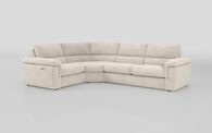 Crociale 1 Corner 3 Sofa Bed with Left Hand Facing Single Power Recliner, LIROE VINTAGE LIGHT BEIGE 006 Crociale 1 Corner 3 Sofa Bed with Left Hand Facing Single Power Recliner | Crociale Sofa Range | ScS