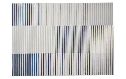 Apollo Stripe Grey and Navy Rug | Rugs | ScS