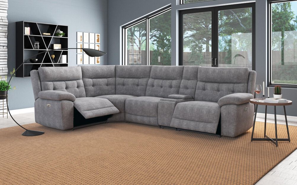 Belford 1 Corner 3 Power Recliner Sofa with Media Unit and Power Head Tilt | Belford Sofa Range | ScS
