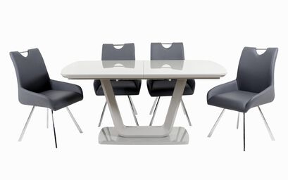 Vidal Extending Dining Table and 4 Carver Chairs | Vidal Furniture Range | ScS