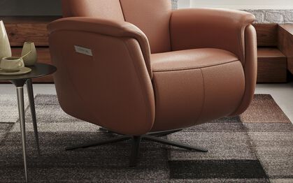 Torriana Power Recliner Chair with Built In Battery Pack, MACADAMIA-MIDNIGHT-BLUE-540 Torriana Power Recliner Chair with Built In Battery Pack | Torriana Sofa Range | ScS