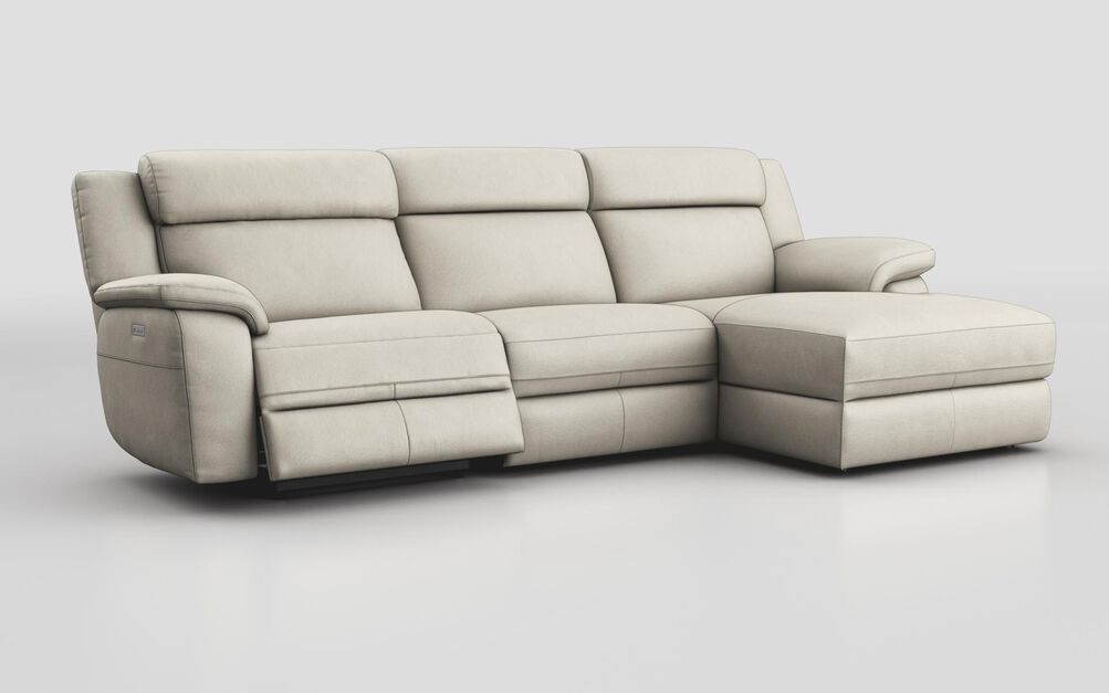Sarsina 3 Seater Sofa Left Hand Facing Power & Right Hand Facing Lounger with Head Tilt | Sarsina Sofa Range | ScS