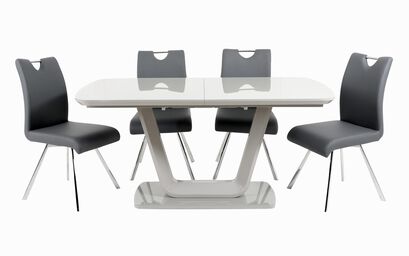 Vidal Extending Dining Table and 4 Swivel Chairs | Vidal Furniture Range | ScS