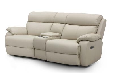 Living Reuben 3 Seater Power Recliner Sofa with Console & Head Tilt | Reuben Sofa Range | ScS