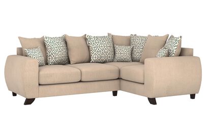 Living Aspen Fabric 2 Corner 1 Scatter Back Sofa | Aspen Sofa Range | ScS