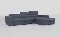 Frigento 4 Seater Sofa with Right Hand Facing Lounger, ARABIS MIDNIGHT BLUE 540 Frigento 4 Seater Sofa with Right Hand Facing Lounger | Frigento Sofa Range | ScS