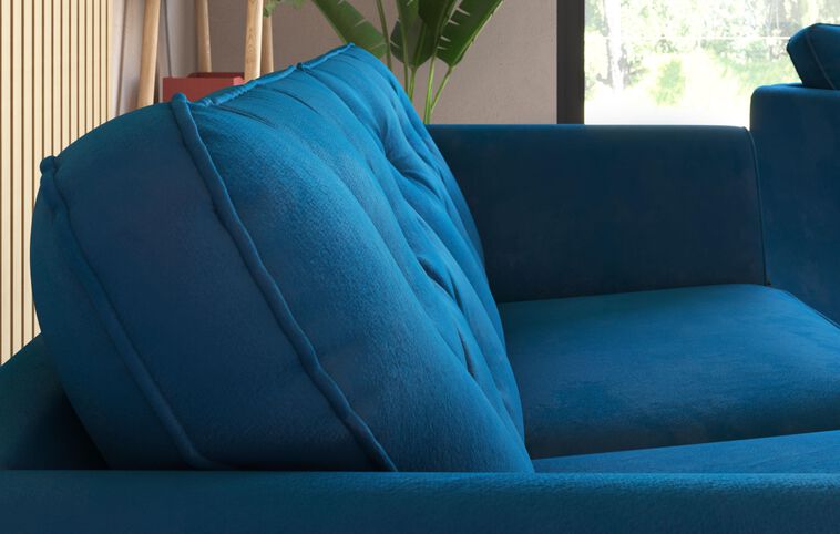 Tinsley Compact Velvet 3 Seater Sofa Tinsley Compact Velvet 3 Seater Sofa
