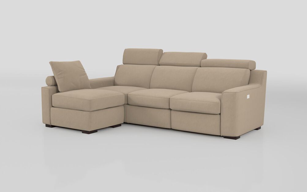 Crostolo 1 Corner 3 Right Hand Facing Power Recliner and Left Hand Facing Chaise Sofa | Crostolo Sofa Range | ScS