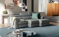 Taviano Large 3 Seater Sofa with Sliding Seats and Right Hand Facing Lounger, ARABIS BLACK 910 Taviano Large 3 Seater Sofa with Sliding Seats and Right Hand Facing Lounger | Taviano Sofa Range | ScS