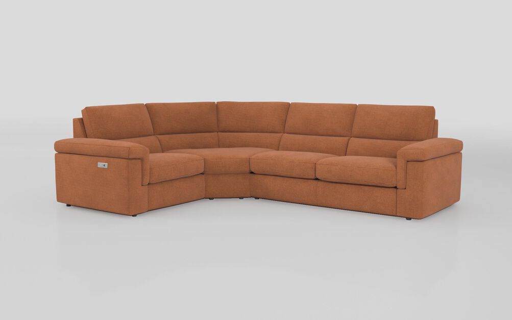 Crociale 1 Corner 3 Sofa Bed with Left Hand Facing Single Power Recliner | Crociale Sofa Range | ScS