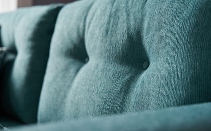 Aspen Fabric Pattern Top Banquette Footstool, LISBON MINK BOZAR HEARTS Aspen Fabric Pattern Top Banquette Footstool | Aspen Sofa Range | ScS