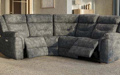 Ainsdale 2 Corner 1 Power Sofa with Console, DALIA-YELLOW-130 Ainsdale 2 Corner 1 Power Sofa with Console | Ainsdale Sofa Range | ScS