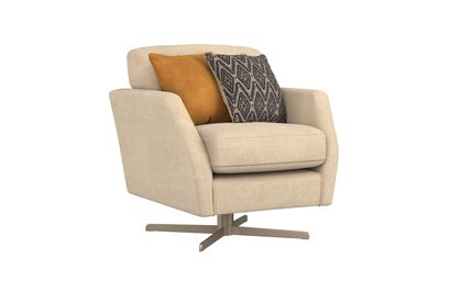 Living Haze Fabric Accent Swivel Chair | Haze Sofa Range | ScS