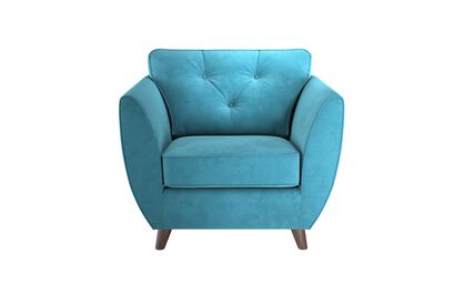 Hoxton Express Compact Velvet Standard Chair | Hoxton Sofa Range | ScS