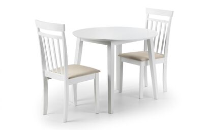 Trafalgar White Dropleaf Dining Table & 2 Chairs | Trafalgar Furniture Range | ScS